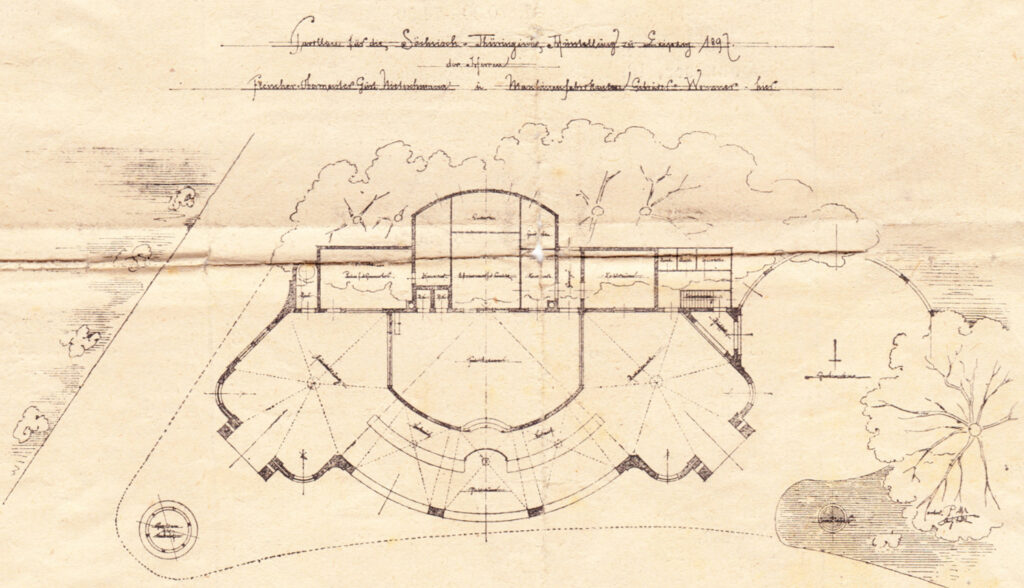 Grundriss des Pavillons