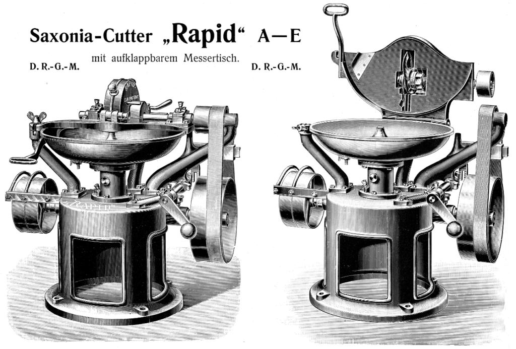 Saxonia-Cutter Rapid - Typen A-E um ca. 1908
