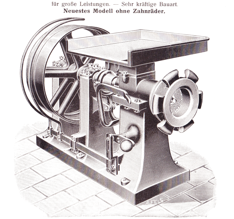 "Saxonia"-Talg- und Fleischschneide-Maschinen um 1924