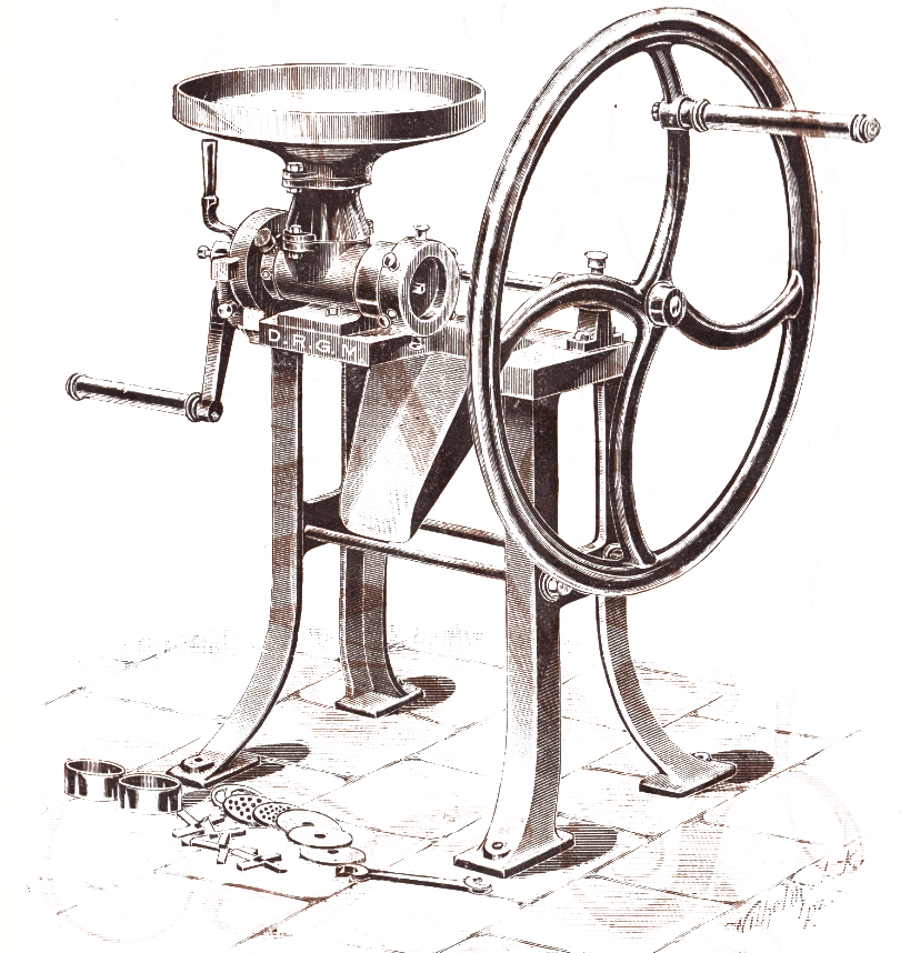 Universal-Fleischschneide- Maschine / Wolf Typ B - 1896