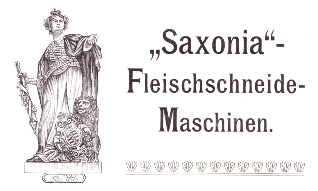 "Saxonia" als Fleischschneide-Maschinen
