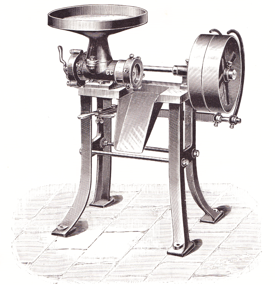 "Saxonia"-Fleischschneide- Maschine CC. um 1900