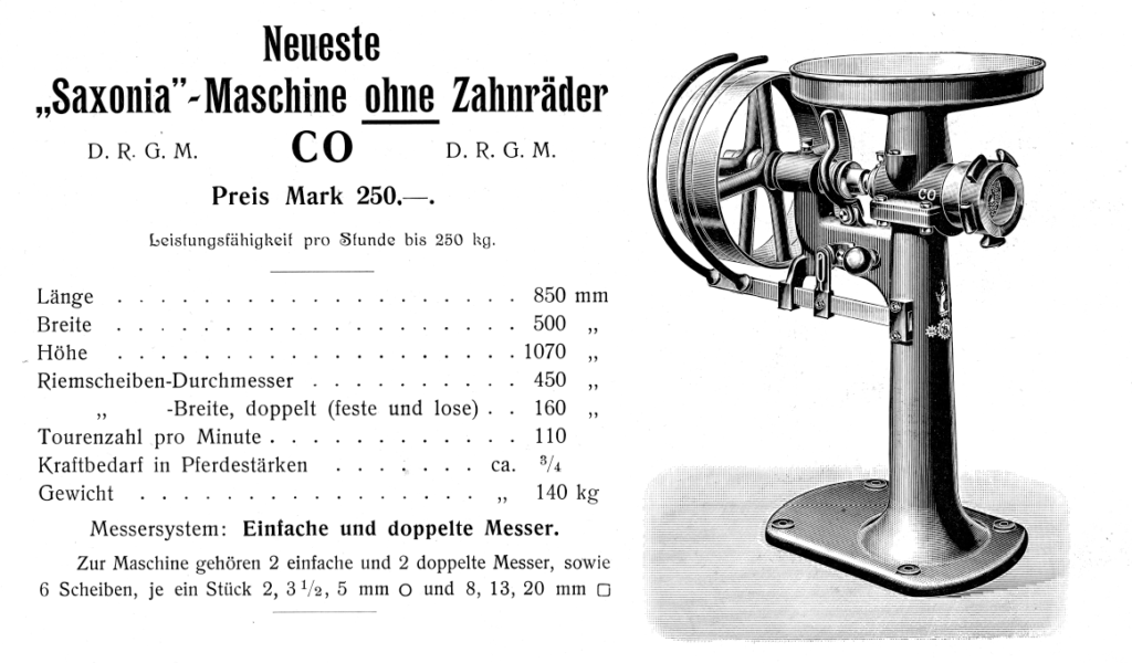 "Saxonia"-Wolf ohne Zahnräder um 1906 - Typ CO