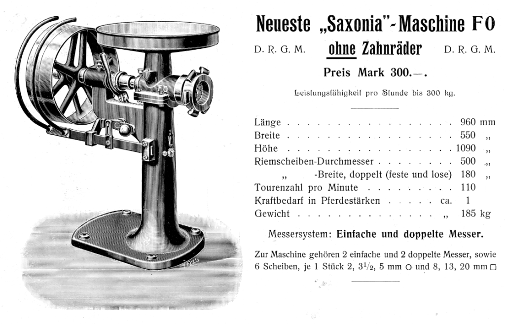 "Saxonia"-Wolf ohne Zahnräder um 1906 - Typ FO