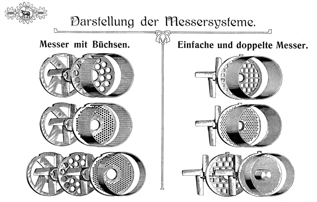 Darstellung Saxonia Messersysteme 1906