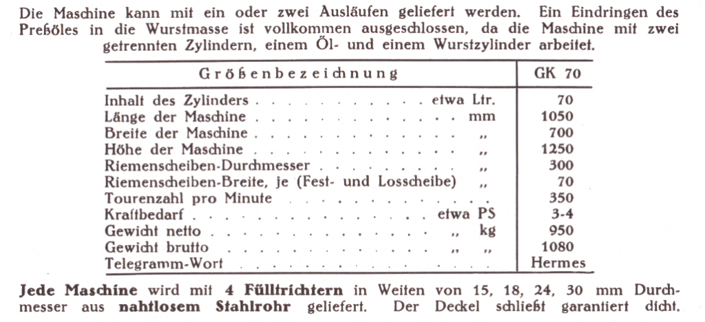 Größenbezeichnungen Original Wommer "Saxonia" Öldruckspritze GK 70