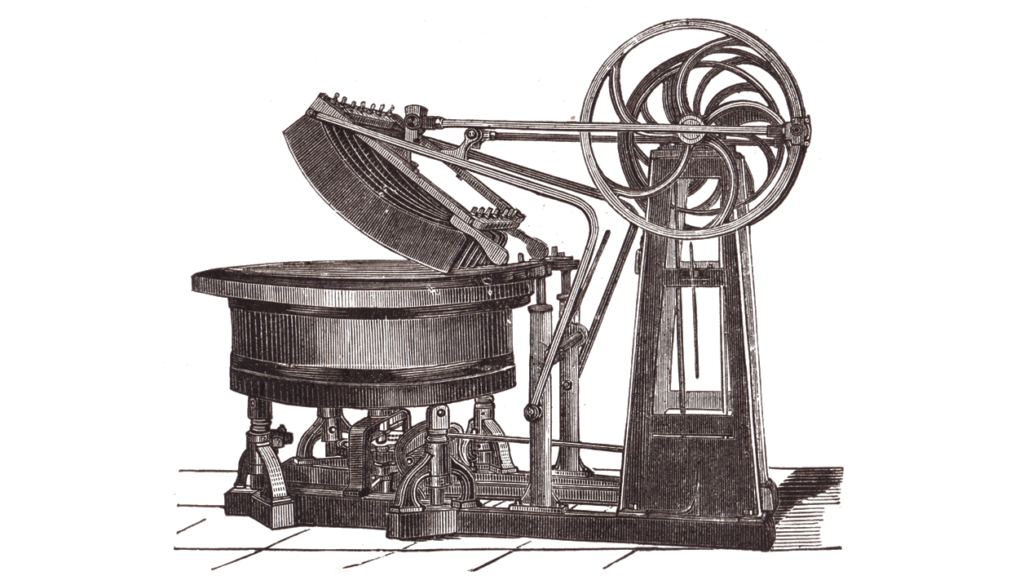 Dampf- Wiegeapparat 1888