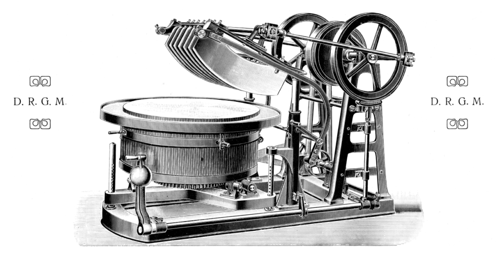 "Saxonia"-Fleischwiege -Apparate mit Momentbremse und Momentkupplung 1906