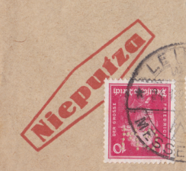 Nieputza Logo auf Briefumschlag