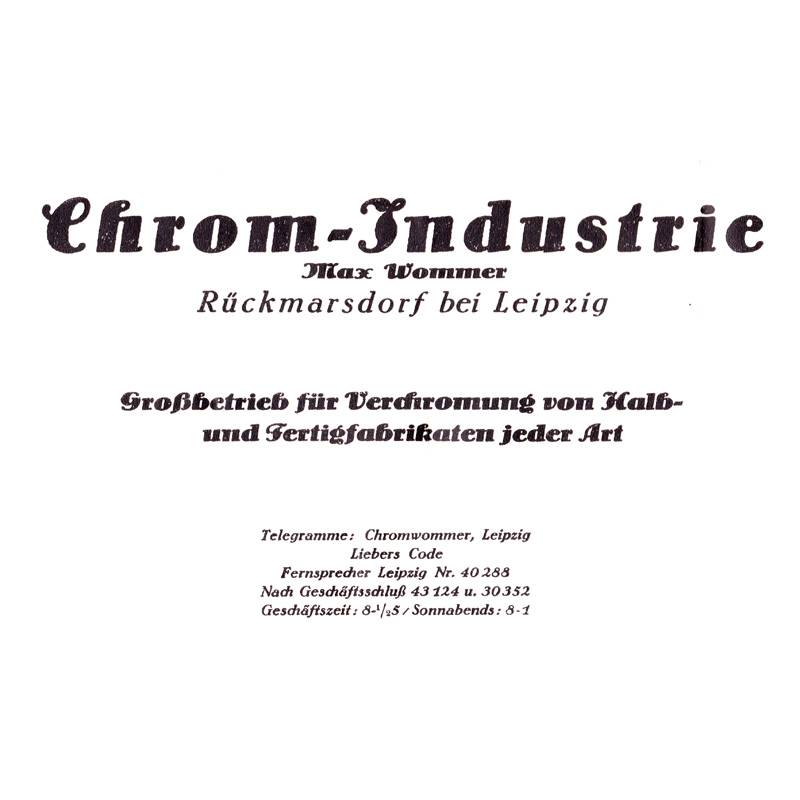 Chrom-Industrie Max Wommer