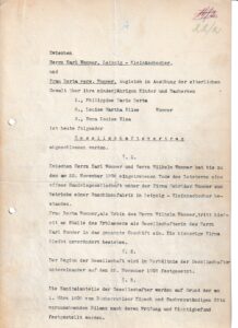 Gesellschaftervertrag 1909 I