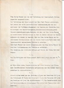 Gesellschaftervertrag 1909 II
