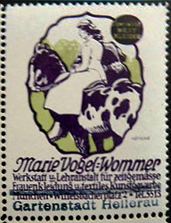 Marie Vogel-Wommer - Werkstatt und Lehranstalt für zeitgemäße und künstlerische Frauenkleidung und Kunstgewerbe - Marke Gartenstadt Hellerau