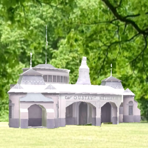 Pavillon im Clara-Zetkin Park